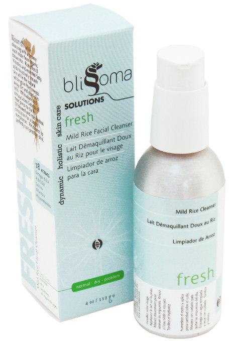 Blissoma Solutions natural skincare Fresh Mild Rice Cleanser organic facial wash all skin types